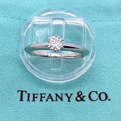 Tiffany & Co. Round Brilliant Diamond 0.29 cts D IF Solitaire Engagement Ring
