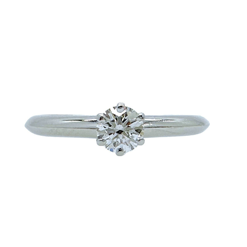 Tiffany & Co. Round Brilliant Diamond 0.29 cts D IF Solitaire Engagement Ring