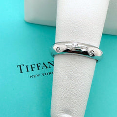 Tiffany & Co. ETOILE Diamond Band Ring Platinum Size 6