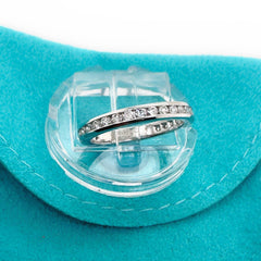 Tiffany & Co.  Diamond Wedding Band Ring Full Circle 2 mm 0.38 tcw Platinum