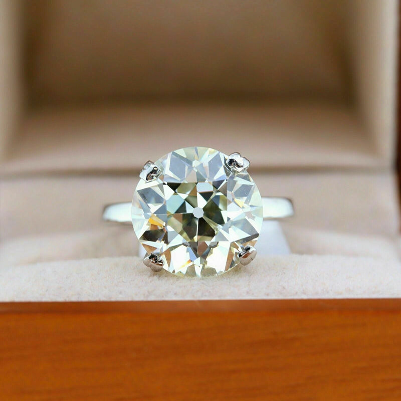 Old European Cut Diamond Engagement Ring 9.04tcw in Platinum $275,000 Retail