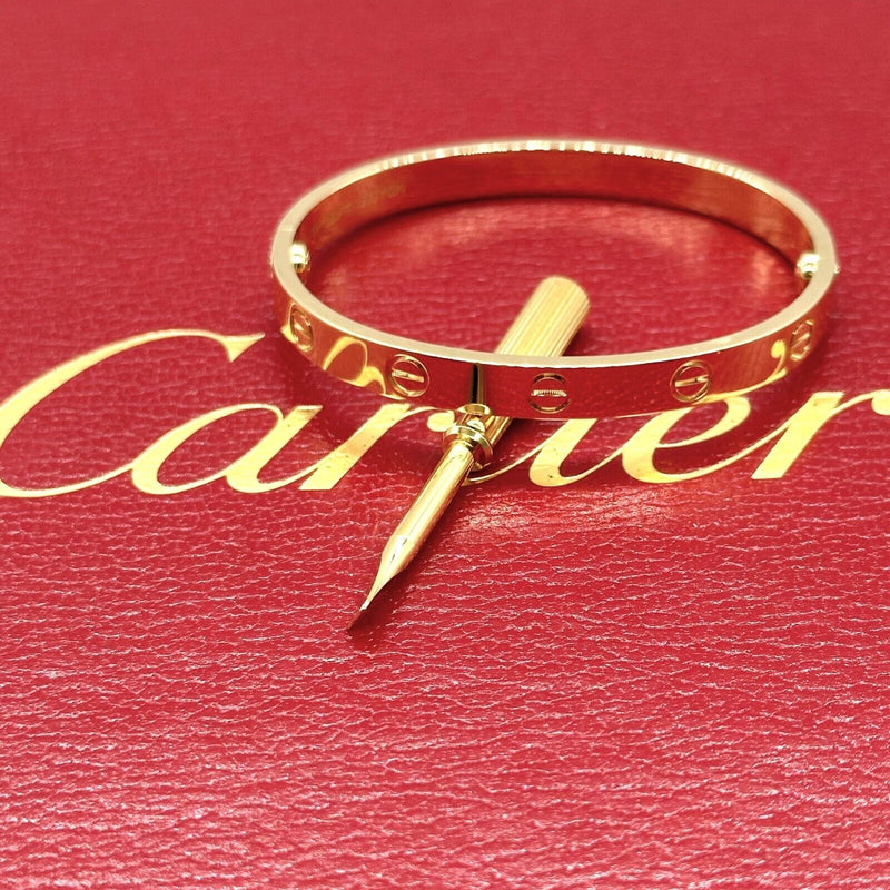 CARTIER LOVE Bracelet 18kt Yellow Gold Box COA #2