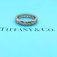 TIFFANY & CO Full Circle Channel Set 1.80 tcw 4 mm Platinum Wedding Band