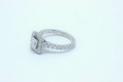 Neil Lane Diamond Engagement Ring Emerald Cut 1.375 tcw I SI1 14k White Gold