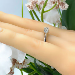 CELEBRATION Grand 3 Stone Past Present Future 1.00 tcw Diamond Engagement Ring