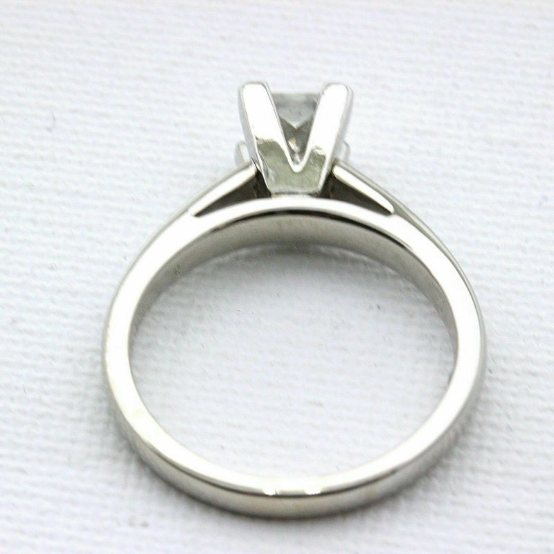 Leo Diamond Engagement Ring Princess 0.95 ct H SI1 14k White Gold $8,999 Retail