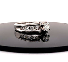 1.17 TCW Round Brilliant Diamond Engagement Ring 14K IGI Certified