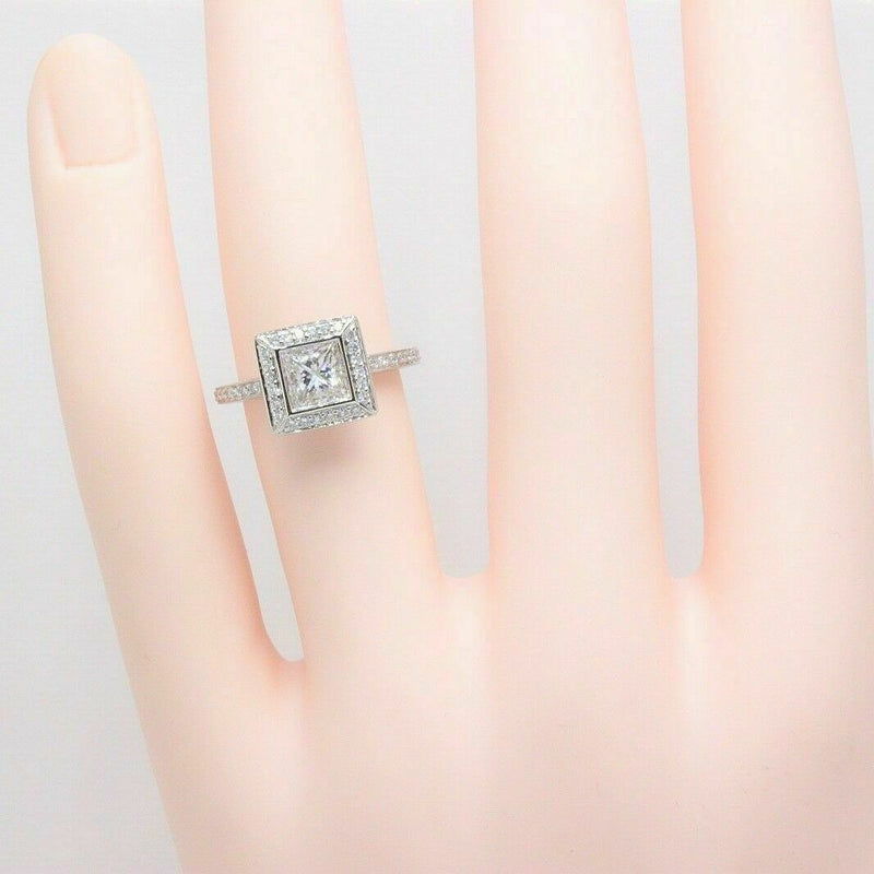 $15K Ritani Endless Love Princess Diamond Engagement Ring 1.70 ct H VS1 Platinum