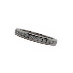 Tiffany & Co.  Diamond Wedding Band Ring Full Circle 2 mm 0.38 tcw Platinum