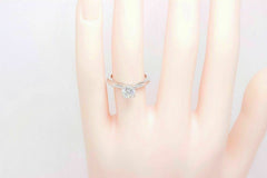 Leo Diamond Engagement Ring Round 0.99 ct H SI1 14k White Gold $9,000 Retail