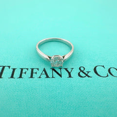 Tiffany & Co Harmony Platinum Diamond Engagement Ring Round 0.40 ct I VVS2