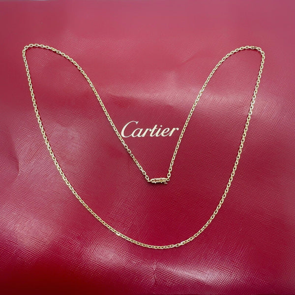 CARTIER 18kt Rose Gold 24 Inch Chain Necklace QD Jewelry
