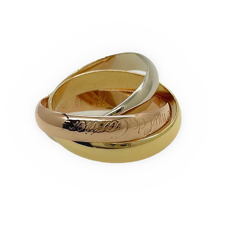 Vintage CARTIER Trinity Les Must De Cartier Multi-Tone 18kt Gold Ring