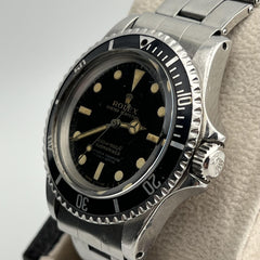 Vintage Rolex Submariner 5512 Black GILT SPIDER DIAL Stainless 40mm