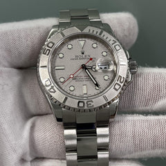 Rolex Yacht Master 16622 40mm Stainless Steel Platinum Bezel Box Paper 2011