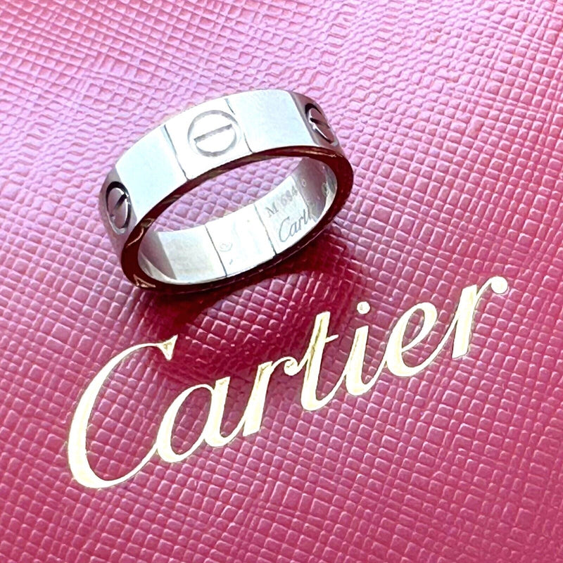 Cartier Circa 1996 Love Band Ring in 18k White Gold 5 mm