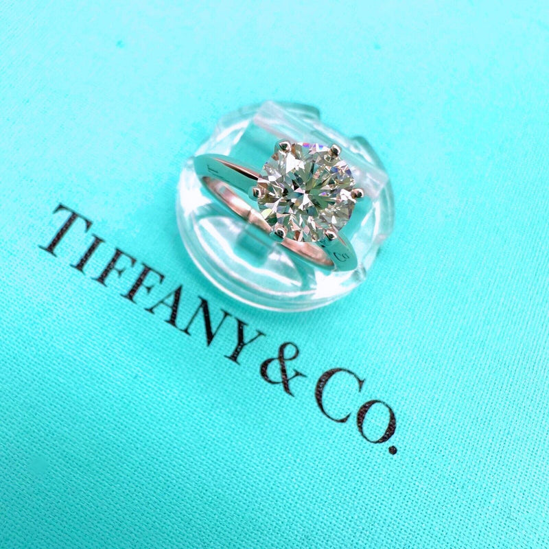 Tiffany & Co Platinum Round Diamond 1.60 cts I VS1 Solitaire Engagement Ring