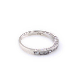 JB Star Classic Romance Round Diamonds Wedding Band in Platinum