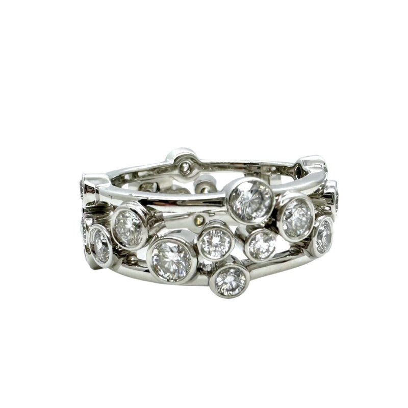 Tiffany & Co Bubbles Collection Round Diamond Band Ring in Platinum