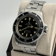 Vintage Rolex Submariner 5512 Black GILT SPIDER DIAL Stainless 40mm