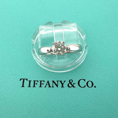 Tiffany & Co Harmony Platinum Diamond Engagement Ring Round 0.40 ct I VVS2