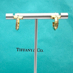 Tiffany & Co. T1 Diamond Hoop Earrings in 18kt Yellow Gold Extra Small