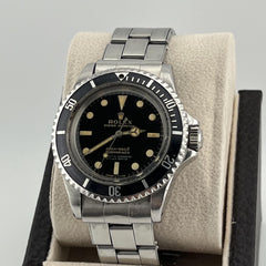 Vintage Rolex Submariner 5512 Black GILT SPIDER DIAL Stainless 40mm