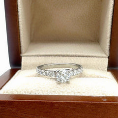 Hearts on Fire Diamond 0.51 cts J SI1 set in a Platinum Engagement Ring