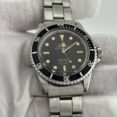 Vintage Rolex Submariner 5512 Black GILT SPIDER DIAL Stainless 40mm