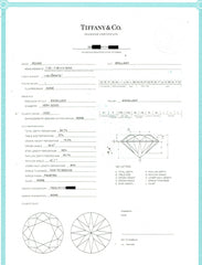 Tiffany & Co Platinum Engagement Ring Round Diamond Solitaire 1.64 cts I VVS1