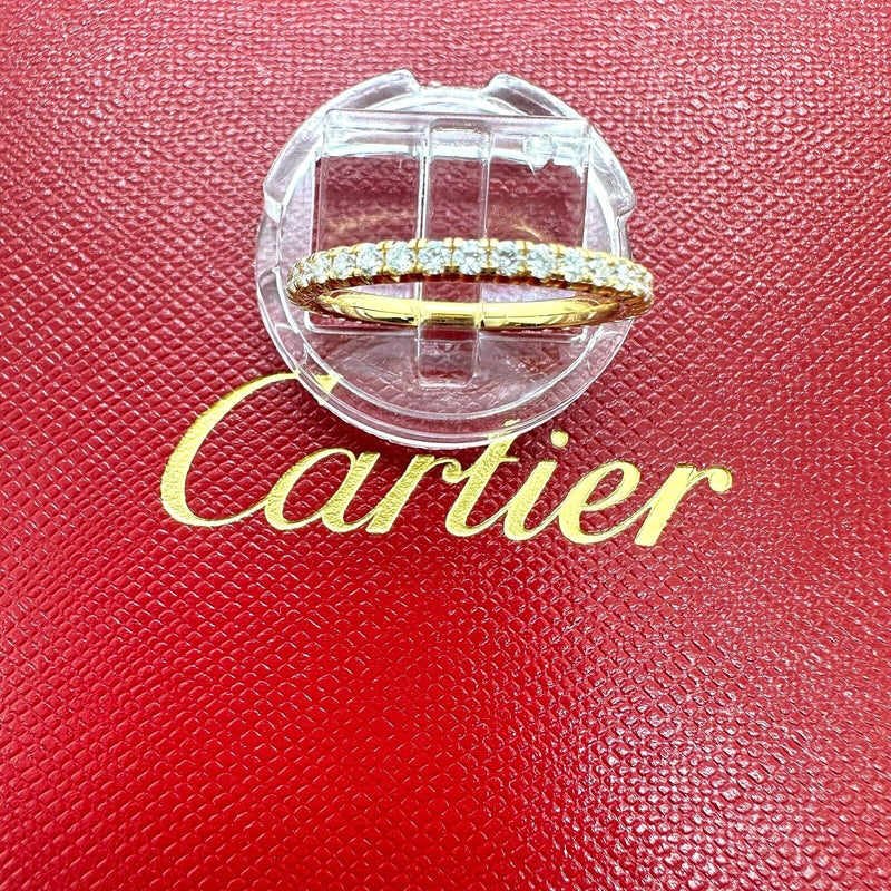 Cartier Etincelle De Cartier Diamond Eternity Wedding Band 18kt Yellow Gold