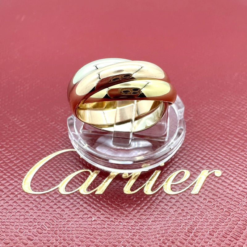 Vintage CARTIER Trinity Les Must De Cartier Multi-Tone 18kt Gold Ring