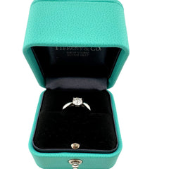 Tiffany & Co Harmony Platinum Diamond Engagement Ring Round 0.40 ct I VVS2