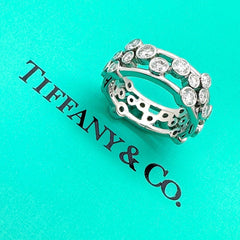 Tiffany & Co Bubbles Collection Round Diamond Band Ring in Platinum