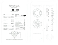 Tiffany & Co Harmony Platinum Diamond Engagement Ring Round 0.40 ct I VVS2
