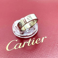 Cartier Circa 1996 Love Band Ring in 18k White Gold 5 mm