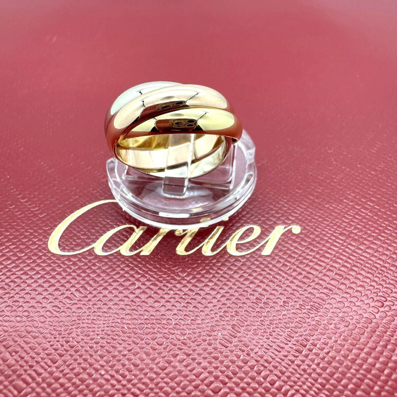 Vintage CARTIER Trinity Les Must De Cartier Multi-Tone 18kt Gold Ring