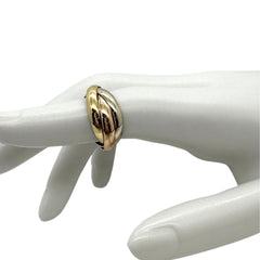 Vintage CARTIER Trinity Les Must De Cartier Multi-Tone 18kt Gold Ring