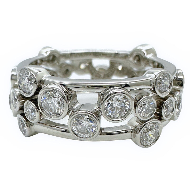 Tiffany & Co Bubbles Collection Round Diamond Band Ring in Platinum