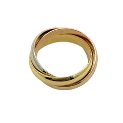 Vintage CARTIER Trinity Les Must De Cartier Multi-Tone 18kt Gold Ring