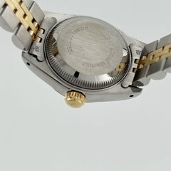 Rolex Ladies Datejust 69173 Champagne Dial 18K Yellow Gold Stainless Steel