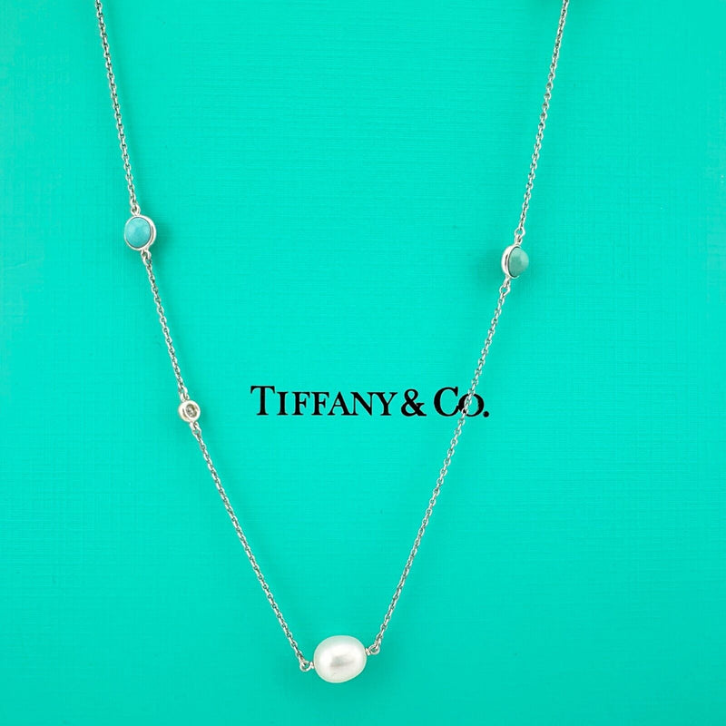 Tiffany & Co Sterling Silver Elsa Peretti Color by the Yard Sprinkle Necklace