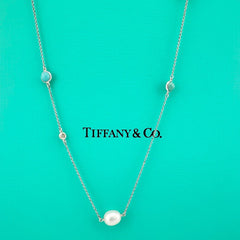 Tiffany & Co Sterling Silver Elsa Peretti Color by the Yard Sprinkle Necklace