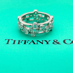 Tiffany & Co Bubbles Collection Round Diamond Band Ring in Platinum