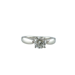 Tiffany & Co Harmony Platinum Diamond Engagement Ring Round 0.40 ct I VVS2