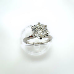 Tiffany & Co Platinum Round Diamond 1.60 cts I VS1 Solitaire Engagement Ring