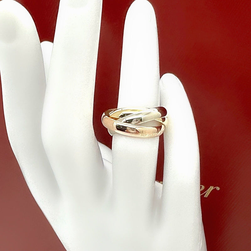 Vintage CARTIER Trinity Les Must De Cartier Multi-Tone 18kt Gold Ring