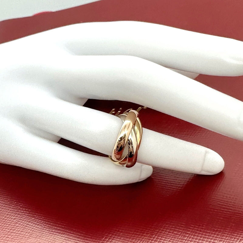 Vintage CARTIER Trinity Les Must De Cartier Multi-Tone 18kt Gold Ring