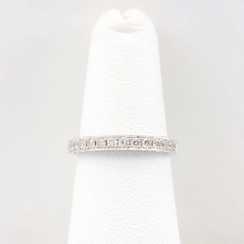 JB Star Classic Romance Round Diamonds Wedding Band in Platinum