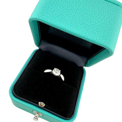 Tiffany & Co Harmony Platinum Diamond Engagement Ring Round 0.40 ct I VVS2